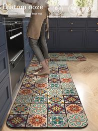 Carpets Diatom Ooze Floor Mat Waterproof And Oil-Proof Erasable Absorbent Oil-Absorbing Non-Slip Disposable Foot