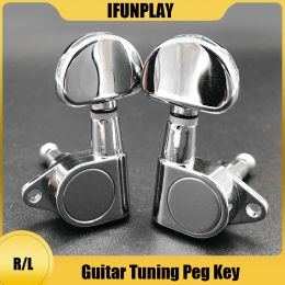 Cables Sealedgear Acoustic Electric Guitar String Tuning Pegs Violao Guitarra Tuner Machine Head Big Semicircle Button Drop Shipping