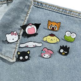 girls cats kuromi melody animals badge Cute Anime Movies Games Hard Enamel Pins Collect Cartoon Brooch Backpack Hat Bag Collar Lapel Badges