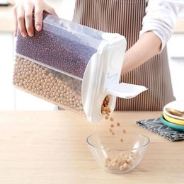 Storage Bottles PP Large Capacity Sealed Space-Saving Kitchen Utensils Organizer Grain Box Tank Food Container