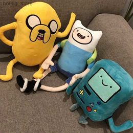 Plush Dolls 28-42cm Finn Jake BMO Soft Stuffed Animal Dolls Creative Adventure Time Plush Toys Cartoon Stuffed Dolls Kids Gifts Y240415