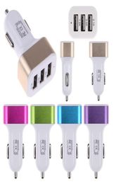 Car Charger For IPhone Xiaomi Huawei 21A 1A USB 3 Port LCD 1224V Cigarette Socket Baseus Quick Auto Fast Mobile Phone1865741