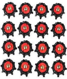 Golf Training Aids 16Pcs Outdoor Shoe Spikes Screw Parts Soft Rubber For Sports Shoes RedBlack5614533