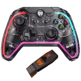 Gamepads C1 Wired Somatosensory Gamepad Game Controller With 6Axis Gyroscope RGB Light Effect/R90 Adapter Compatible For Switch