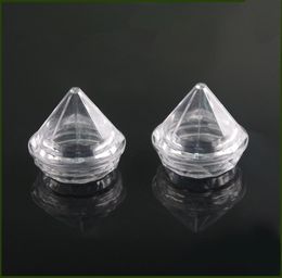 200 x High Quality 5ML Clear Diamond Shape Cream Jar With Screw Cap For Cosmetic Sample Container Pot Tins3051929