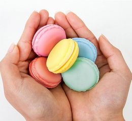 Cute Macaron Case Cake Shape Studs Ring Necklace Jewelry Storage Display Boxes Stud Gum Storage Mini Macaroon Case9699984