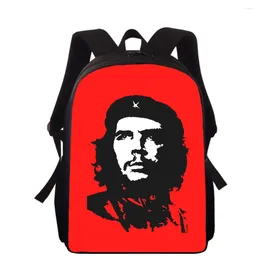 School Bags Che Guevara 16" 3D Print Kids Backpack Primary For Boys Girls Back Pack Students Book