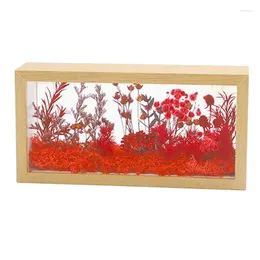 Frames Flower Frame Deep Transparent Bouquet Display DIY Wooden Dried Po Floral Picture Floating