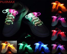 30pcs15 pairs LED Flashing shoe laces Fibre Optic Shoelace Luminous Shoe Laces Light Up Shoes lace3295263