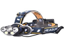 12000 Lumens Hunting Headlamp 3x XML T6 2COB LED Headlight Head Torch Lamp Camping Zoom Head Light Flashlight 18650 Battery USB C8756087