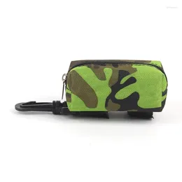 Cat Carriers Q1JA Portable Dog Leash Waste Bag Cute Camouflage Pattern Poop Holder For Walking Running Or Hiking Tool Multiple Use