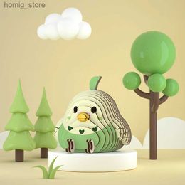 3D Puzzles Animal 3D Paper Puzzle For Kids Educational Toys Parrot Theme Funny DIY Manual Assembly Three-dimensional Model Toy For Boy Girl Y240415