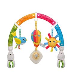 Baby Stroller Arched Rainbow Rattle Toy Safety Seat Bed Clip Hanging Pendant Gift 2103207683203