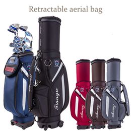 Golf Retractable Bag Men's and Women's Multi-functional Air Consignment Standard Bag Universal Wheel Brake Dust Jacket