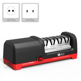 TG2102 4 Stage Sharpener Electric Knife 20Degree Grinding Edge for Kitchen Knives with Sharpening and Polishing 240415