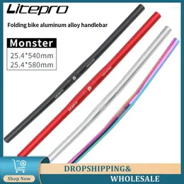 Chopsticks One-shaped Handlebar High-strength Folding 540mm/580mm Aluminium Alloy 6061 Material Cycling Accessories Mountain Bike