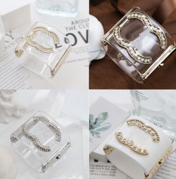 Luxury Small Fragrance Inlaid Pearl Rhinestones Transparent White Acrylic Women's Large Exaggerated European and American Temperament Gold-plated Bracelet