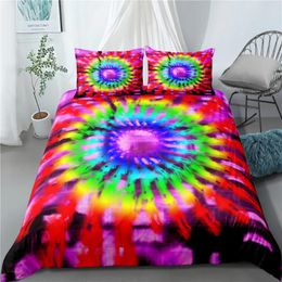 Bedding Sets Tie Dyed Set Bedroom Decor Duvet Covers Comforter Cover 2/3 Pieces Bedspread With Pillowcases No