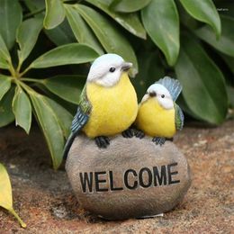 Garden Decorations Animal Welcome Sign Statues Home Decors Sculpture For Indoor Outdoor