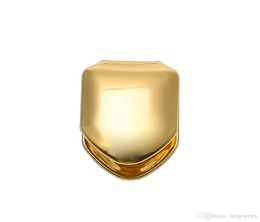 14K Gold Plated Single Tooth FANG Grill Cap Canine Teeth for Man Hip Hop Custom GRILLZ6570584