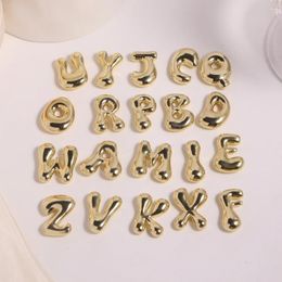 Pendant Necklaces 26PCS Gold Colour Hip Hop Letter Initial Charms For Jewellery Making Handmade Letters Wholesale