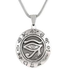 European And American Retro Horus Eye Pendant Personality Game King Exorcising Necklace Creative Punk Men Premium Alloy Pendant9999324