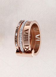 High Quality Designer for Woman Ring Zirconia Engagement Titanium Steel Love Wedding Rings Silver Rose Gold Fashion Digital jewelr5567829