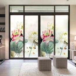 Window Stickers Glass Film Translucent Opaque Household Scrub Cellophane Bedroom Sliding Door Decorative