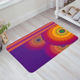 Carpets India Circle Flower Mandala Colourful Kitchen Floor Mat Living Room Decor Carpet Home Hallway Entrance Doormat Anti Slip Rug