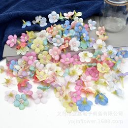 Decorative Flowers Multi Colour 2cm Silk Daisy Flower Head Wedding Home Accessories Artificial Simulation Wreath