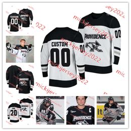 Providence Hockey Jersey Custom Stitched Nick Poisson Craig Needham Chase Dafoe Liam Valente Chase Yoder Jamie Engelbert Providence Friars Jerseys