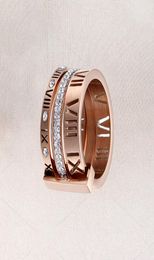 High Quality Designer for Woman Ring Zirconia Engagement Titanium Steel Love Wedding Rings Silver Rose Gold Fashion Digital jewelr8753989