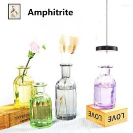 Vases Nordic Glass Vase Dried Flowers European-style Ornaments Wedding Decoration Home Accessories Modern Decorative Terrarium