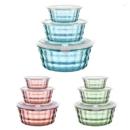 Storage Bottles Food Container With Lid Outdoor Picnic Snack Meal Tools Fresh Keeping Box Transparent Leak Proof For Salad