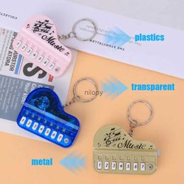 Keychains Lanyards Cute Keychains Mini Piano Toy Can Play Kids Electronic Organ Creative Mini Keyboard Gift Pendant Unisex Keychain Accessories