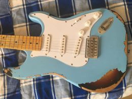 Guitar send today st strat electric guitar handmade guitar Ash body custom body old hardware