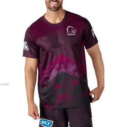 2024 Brisbane Broncos Home Rugby Jersey 2023/2024 MENS MAROON TRAINING TEE TRAINING TEE ANZAC TRAINING JERSEY size S----5XL