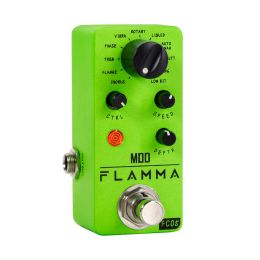 Cables Flamma Fc05 Modulation Multi Effects Pedal Mod Guitar Pedal 11 Modes Chorus Flanger Phaser Tremolo Auto Wah