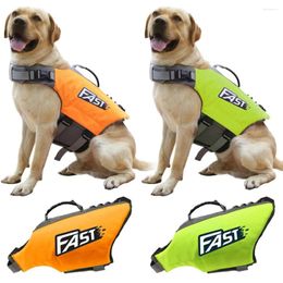 Dog Apparel High Stretch Life Jacket For Dogs Versatile Pet With Handles Adjustable Buoyancy Puppy Vest Swimming Clothes