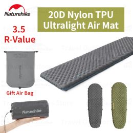 Pads Naturehike Ultralight Tpu 3.5 Rvalue Camping Air Mat Portable Outdoor Hiking Keep Warm Moistureproof Sleeping Pad with Air Bag