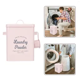 Liquid Soap Dispenser Bead Containers Storage Box Holder Bucket Softener Metal Powder Container Bin Wrought Iron