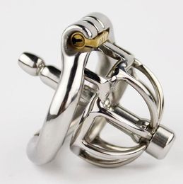 2022 Super Short Cock Cage Devices Belt Penis Lock Cages Stainless Steel Adult Sex Toys For Men8660809