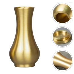 Vases Brass Vase Flower Decor Housewarming Gift Small Modern Simple Gold Table Decorations