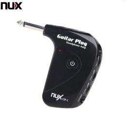 Cables Nux Gp1 Portable Guitar Plug Headphone Amp with Classic Rock British Distortion