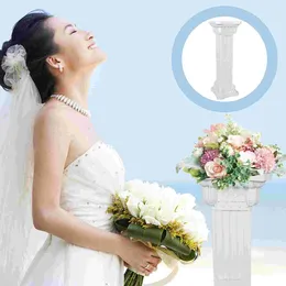 Decorative Flowers Vases Centrepieces Roman Column Wedding Pillar Party Supply Statue Road Guide Plastic Adornment White Guiding Bride