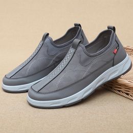 loafers men casual shoes black grey mens trainers outdoor sports sneakers GAI size 39-44