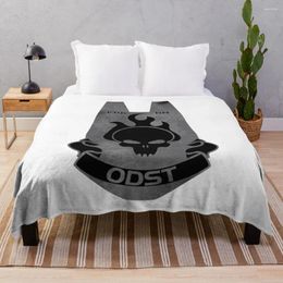 Blankets UNSC Patch ODST Brand T Shirt Throw Blanket Hair Luxury Softest