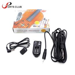 Cables KQ2 Piezo Contact Guitar Violin Banjo Mandolin Ukulele Pickup Transducer with Audio Cable Sticker Volume Controller Tuner