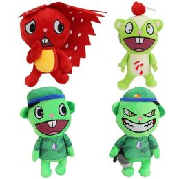 Cartoon Anime Plush Toys Kawaii Happy Tree Friends Dolls Cute Flakey Flippy Soft Pillow Room Decor Doll Gift for Boy