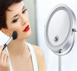NEW ARRIVAL Table mirror with LED light Five times the magnifying glass high quality 2941501